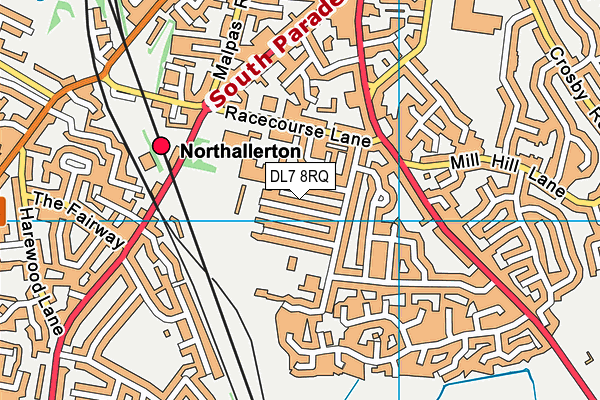 DL7 8RQ map - OS VectorMap District (Ordnance Survey)