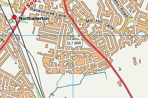 DL7 8RR map - OS VectorMap District (Ordnance Survey)