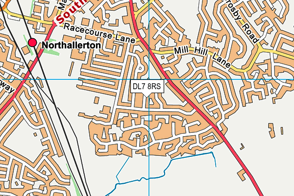 DL7 8RS map - OS VectorMap District (Ordnance Survey)