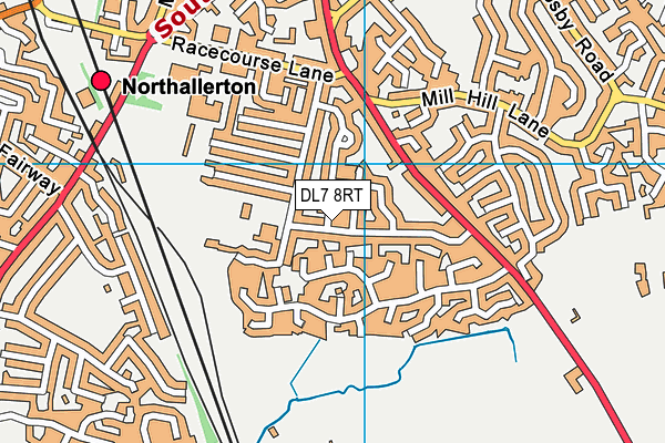 DL7 8RT map - OS VectorMap District (Ordnance Survey)