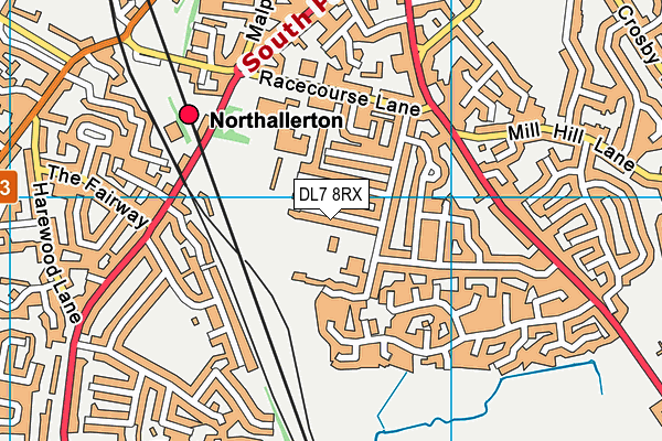 DL7 8RX map - OS VectorMap District (Ordnance Survey)