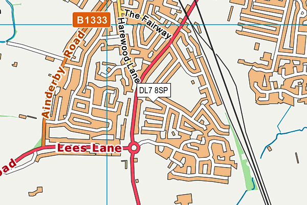 DL7 8SP map - OS VectorMap District (Ordnance Survey)