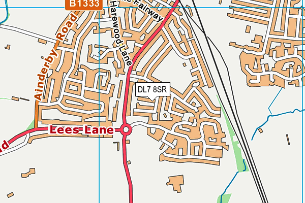 DL7 8SR map - OS VectorMap District (Ordnance Survey)
