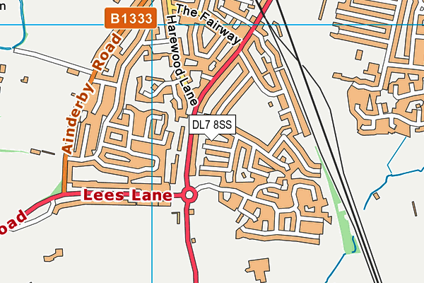 DL7 8SS map - OS VectorMap District (Ordnance Survey)