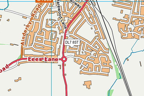DL7 8ST map - OS VectorMap District (Ordnance Survey)