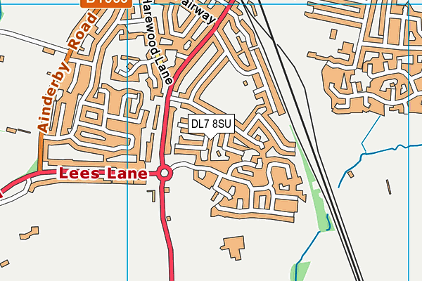 DL7 8SU map - OS VectorMap District (Ordnance Survey)