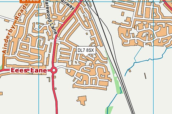 DL7 8SX map - OS VectorMap District (Ordnance Survey)