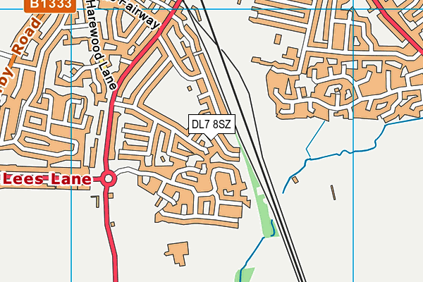 DL7 8SZ map - OS VectorMap District (Ordnance Survey)