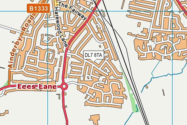 DL7 8TA map - OS VectorMap District (Ordnance Survey)