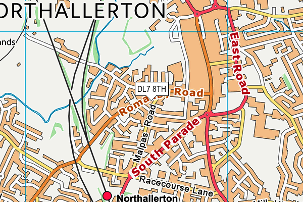 DL7 8TH map - OS VectorMap District (Ordnance Survey)