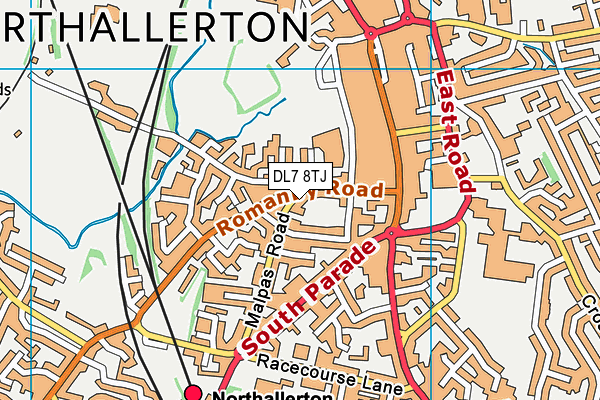 DL7 8TJ map - OS VectorMap District (Ordnance Survey)