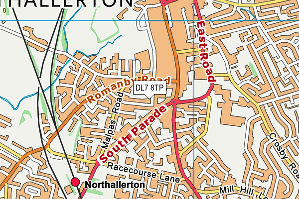 DL7 8TP map - OS VectorMap District (Ordnance Survey)