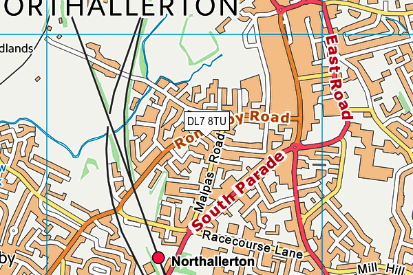 DL7 8TU map - OS VectorMap District (Ordnance Survey)