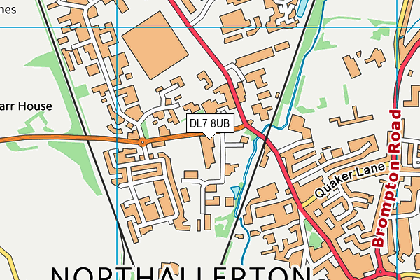 DL7 8UB map - OS VectorMap District (Ordnance Survey)