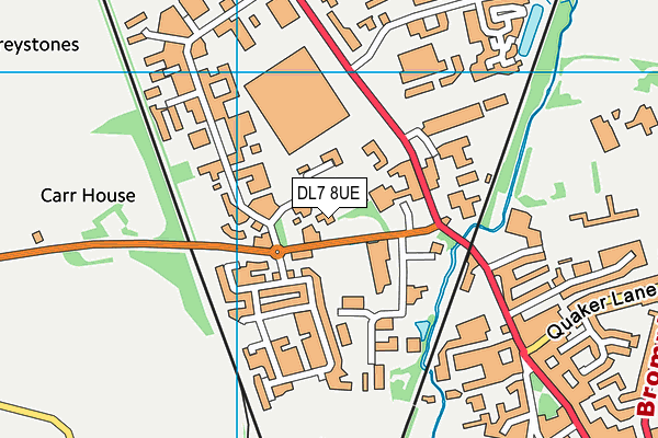 DL7 8UE map - OS VectorMap District (Ordnance Survey)