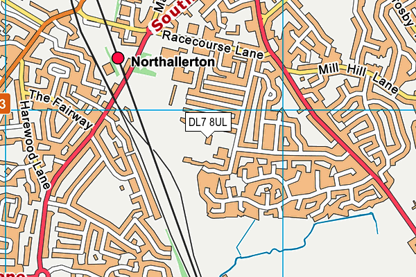 DL7 8UL map - OS VectorMap District (Ordnance Survey)