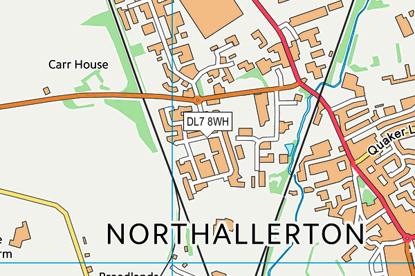 DL7 8WH map - OS VectorMap District (Ordnance Survey)