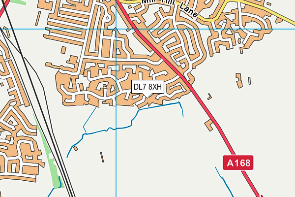 DL7 8XH map - OS VectorMap District (Ordnance Survey)