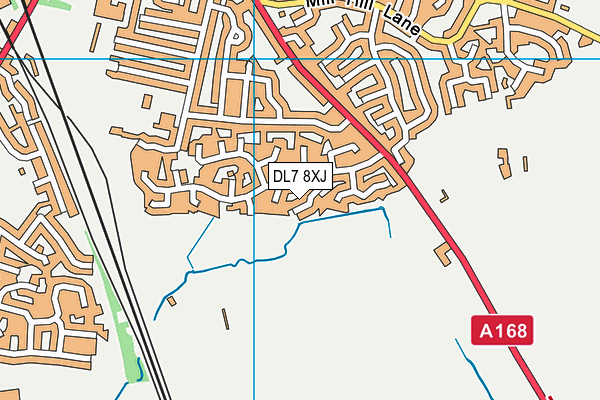 DL7 8XJ map - OS VectorMap District (Ordnance Survey)