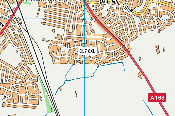 DL7 8XL map - OS VectorMap District (Ordnance Survey)