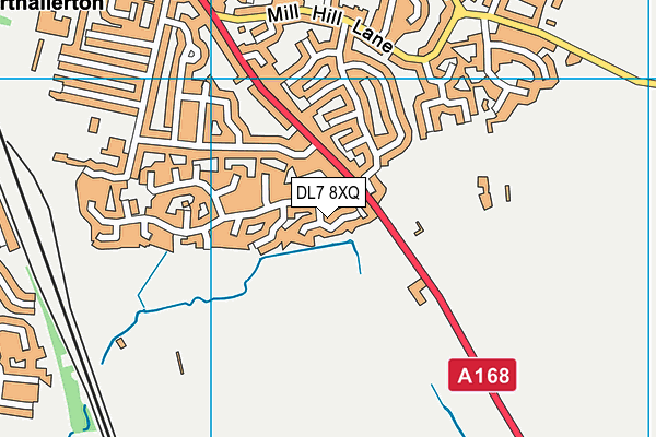 DL7 8XQ map - OS VectorMap District (Ordnance Survey)