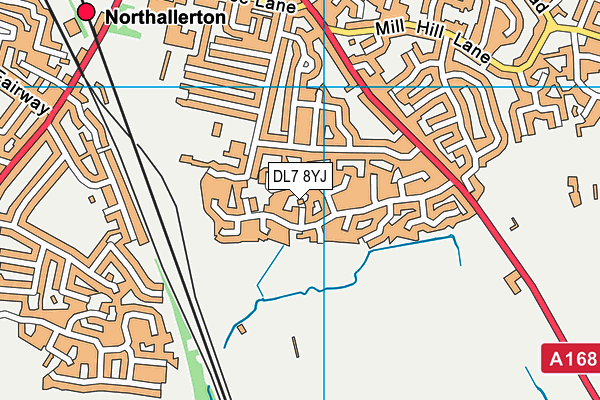 DL7 8YJ map - OS VectorMap District (Ordnance Survey)