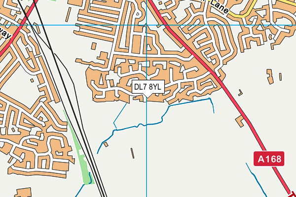 DL7 8YL map - OS VectorMap District (Ordnance Survey)