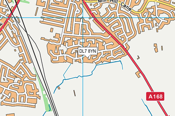 DL7 8YN map - OS VectorMap District (Ordnance Survey)