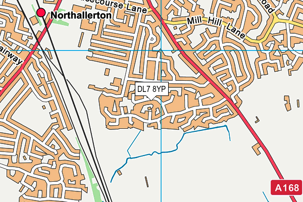 DL7 8YP map - OS VectorMap District (Ordnance Survey)