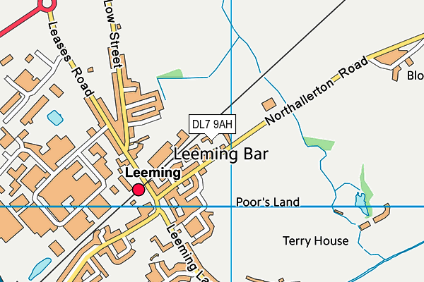 DL7 9AH map - OS VectorMap District (Ordnance Survey)