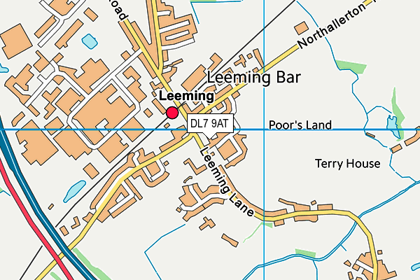 DL7 9AT map - OS VectorMap District (Ordnance Survey)
