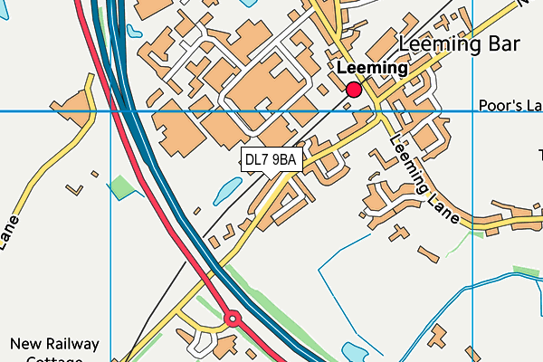 DL7 9BA map - OS VectorMap District (Ordnance Survey)