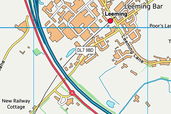 DL7 9BD map - OS VectorMap District (Ordnance Survey)