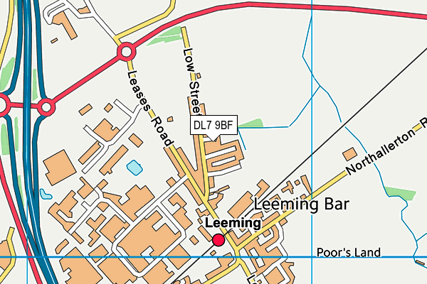 DL7 9BF map - OS VectorMap District (Ordnance Survey)