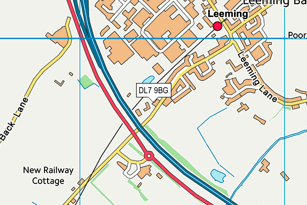 DL7 9BG map - OS VectorMap District (Ordnance Survey)