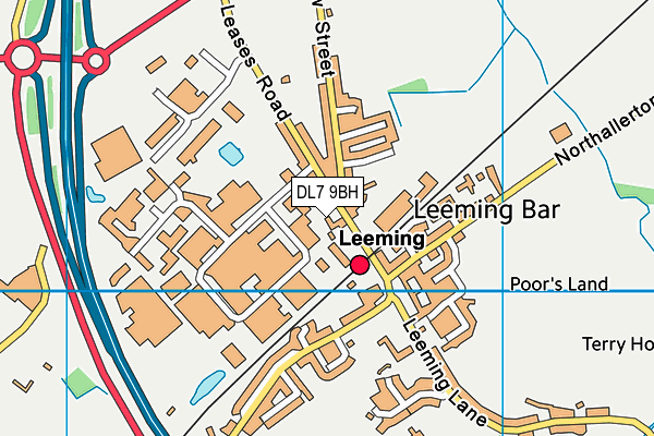 DL7 9BH map - OS VectorMap District (Ordnance Survey)