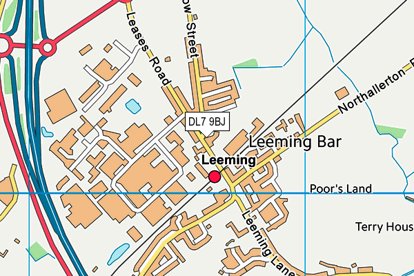 DL7 9BJ map - OS VectorMap District (Ordnance Survey)