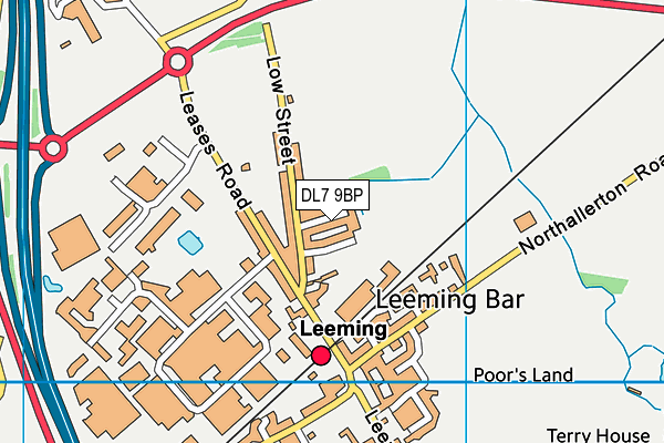 DL7 9BP map - OS VectorMap District (Ordnance Survey)