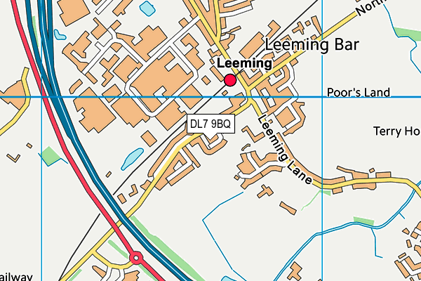 DL7 9BQ map - OS VectorMap District (Ordnance Survey)