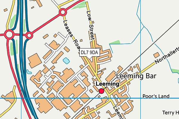 DL7 9DA map - OS VectorMap District (Ordnance Survey)