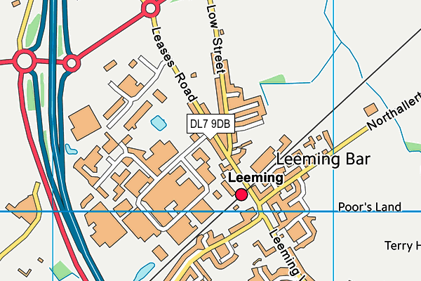 DL7 9DB map - OS VectorMap District (Ordnance Survey)