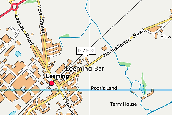 DL7 9DG map - OS VectorMap District (Ordnance Survey)
