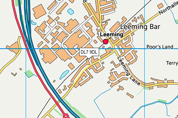 DL7 9DL map - OS VectorMap District (Ordnance Survey)