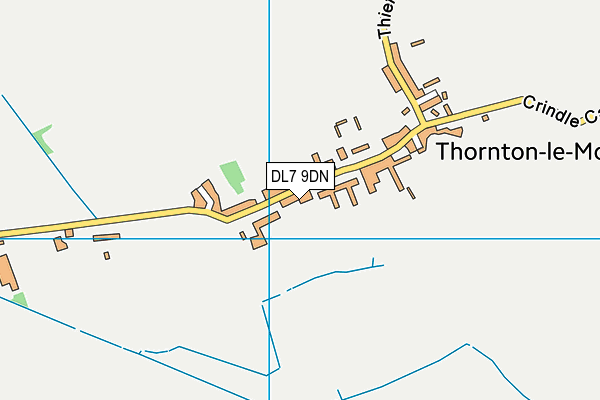 Thornton-le-moor Cricket Club map (DL7 9DN) - OS VectorMap District (Ordnance Survey)