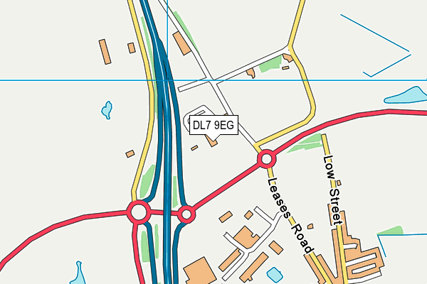 DL7 9EG map - OS VectorMap District (Ordnance Survey)