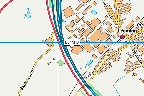 DL7 9FD map - OS VectorMap District (Ordnance Survey)