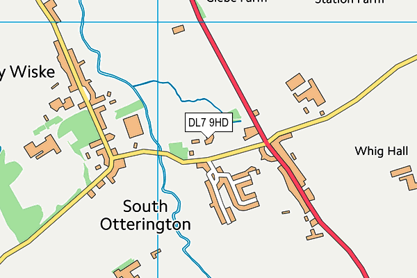 South Otterington Church of England Primary School map (DL7 9HD) - OS VectorMap District (Ordnance Survey)