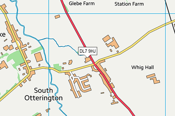 DL7 9HJ map - OS VectorMap District (Ordnance Survey)
