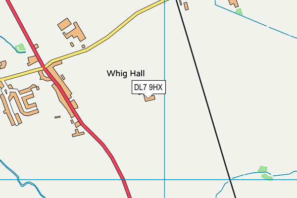DL7 9HX map - OS VectorMap District (Ordnance Survey)
