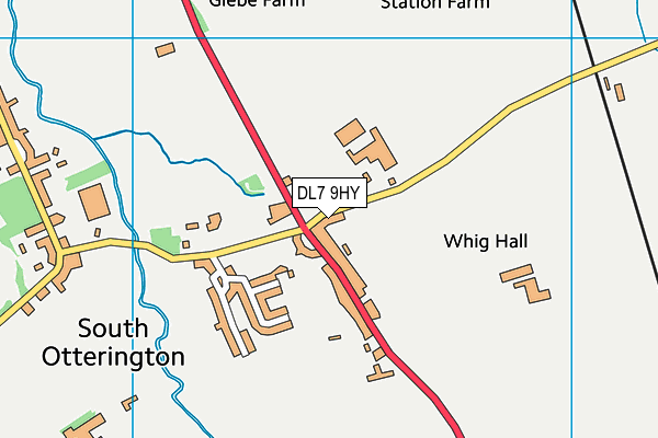 DL7 9HY map - OS VectorMap District (Ordnance Survey)